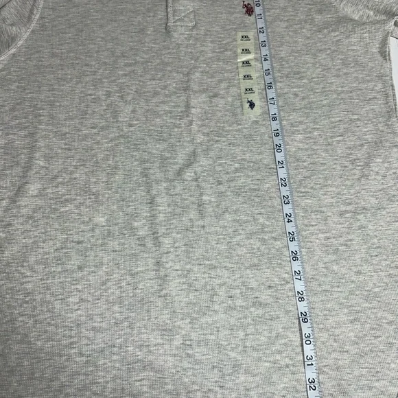 NET U.S. Polo Assn. Men's XXL Long Sleeve Thermal Shirt Natural Stretch Cream - Picture 3 of 8